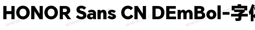 HONOR Sans CN DEmBol字体转换